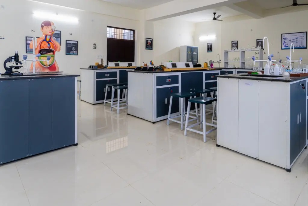 Composite Science Laboratory with biology models