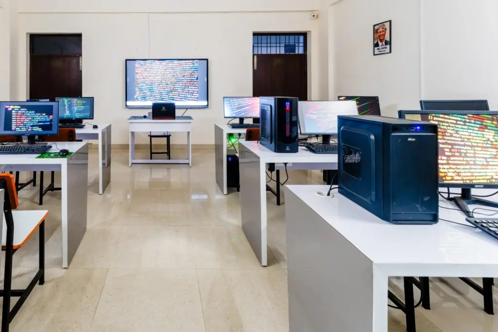 Computer Laboratory with modern desktops